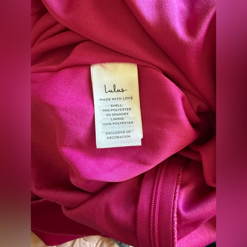 Lulu's Pink Satin Maxi Dress - Picture 7 of 12